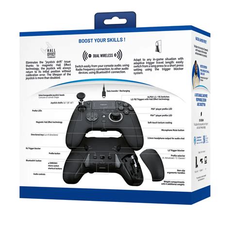 Nacon Revolution Pro Controller Wireless Bluetooth Per Pc Ps E Ps Colore Nero Ps Rp Gerit