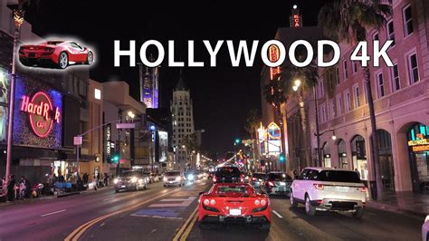 Hollywood 4k Night Drive Youtube