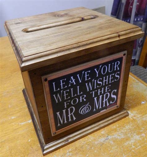 Wooden Wedding Wishing Well Card Box Engagement Quality