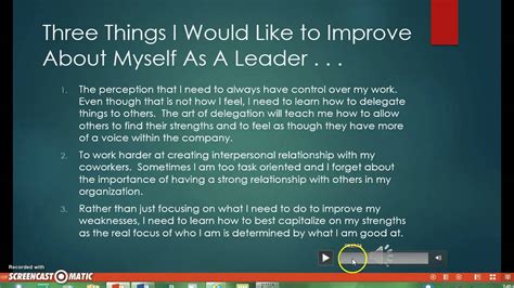 Final Leadership Reflection Presentation Youtube