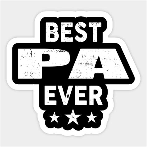Pa Grandpa T Best Pa Ever Pa Grandpa Sticker Teepublic