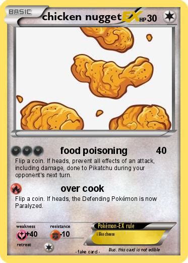 Pokémon Chicken Nugget 69 69 Food Poisoning My Pokemon Card