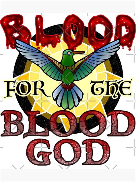 Blood For The Blood God Poster For Sale By Ospyoutube Redbubble