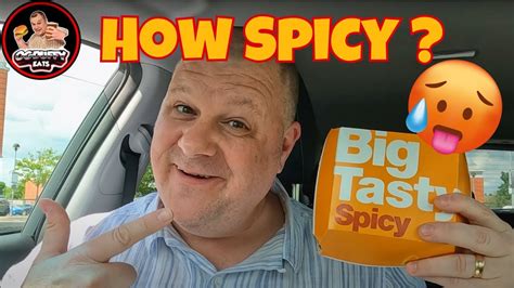 Mcdonalds Spicy Big Tasty Taste Test Can I Handle The Heat 🌶️ Youtube