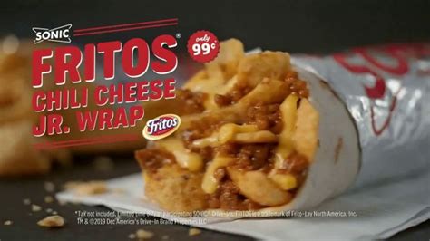 Sonic Drive In Fritos Chili Cheese Jr Wrap Tv Commercial Wrapped And