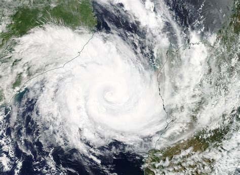Tropical Cyclone Idai Seen In Mozambique Channel By Nasas Terra Satellite