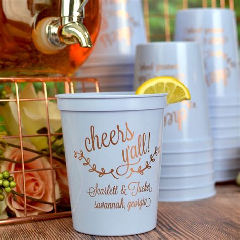 Personalized Stadium Cups For Wedding The Wedding