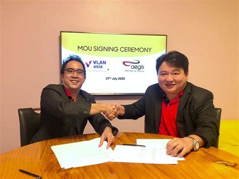 Mou Signing Ceremony Between Vlan Asia And Aegis