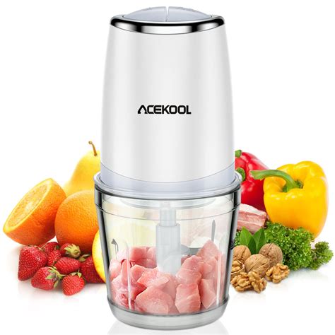 Buy Mini Food Processor With 25 Cup Glass Acekool Small Electric