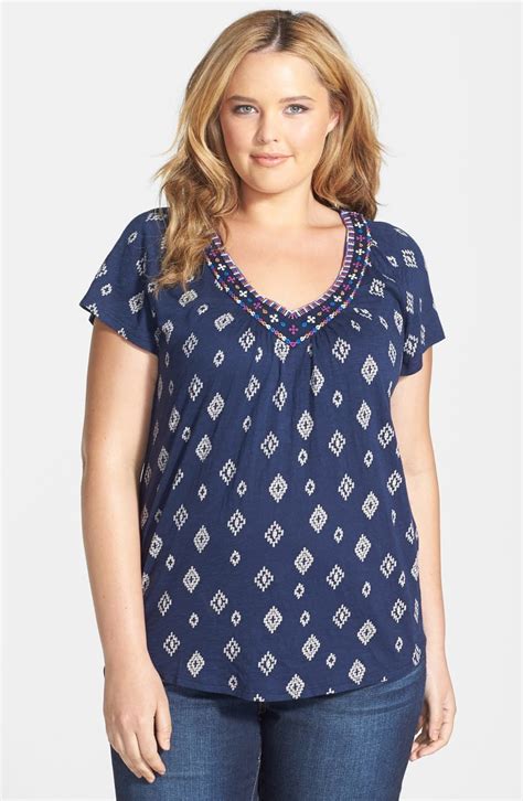 Lucky Brand Soiree Top Plus Size Nordstrom Tops Women Blouses Plus Size Tops Plus Size