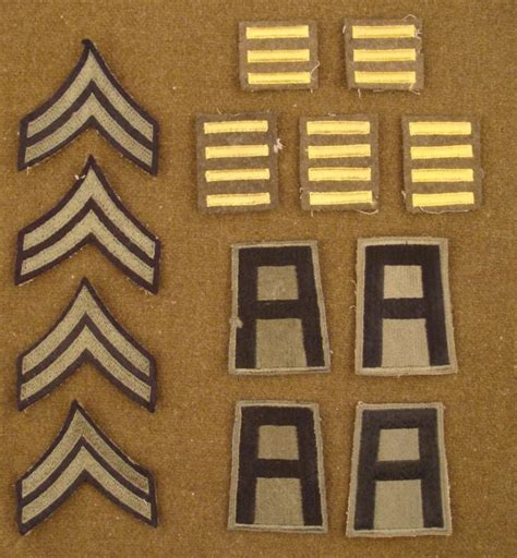 13 Original Wwii Uniform Patches 1st Army Overseas