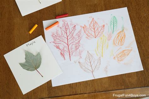 Gorgeous Black Crayon And Watercolor Fall Leaf Art Frugal Fun For