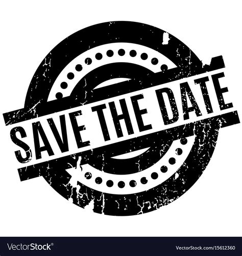 Save The Date Rubber Stamp Royalty Free Vector Image