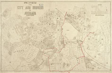Upton And Cos New Map Of The City And Suburbs Of Auckland Record