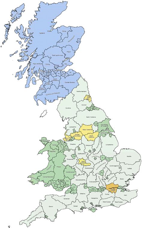 Printable Map Of English Counties