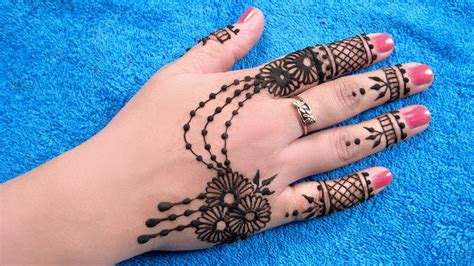 Ornamental Mehndi Designs For Back Hands Crayon