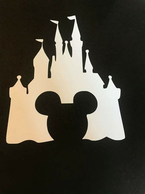 Disney Mickey Mouse Castle Disney Inspired Vinyl Decal Sticker Car