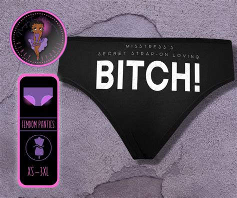 mistress secret strap on loving bitch femdom panties sissy etsy