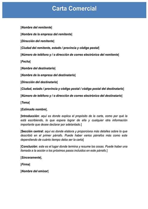 Cómo Hacer Una Carta Comercial Ejemplos Y Modelos