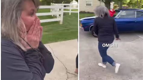Husband Surprises Wife With Her Dream Car Viral Video Shows Her