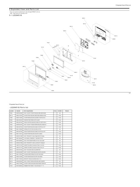 Exploded View And Part List Pdf
