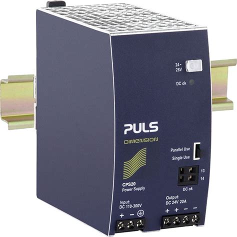 Puls Cps20241 D1 Din Rail Power Supply Single Phase 24vdc 20a 480w