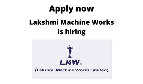 Lakshmi Machine Works Is Hiring Mechanical Design Engineer