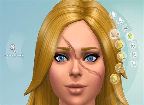 The Sims 4 Get Famous Gold Teeth Scars And Cas Simsvip