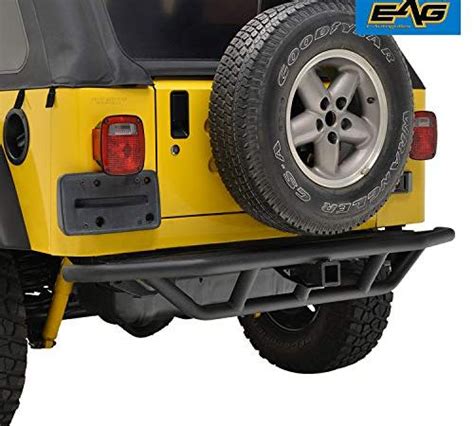 E Autogrilles Jtjrb000 Black Eag Rear Bumper Tubular Off Road With 2