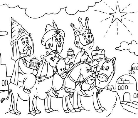 Imprime los dibujos de los Reyes Magos para colorear en casa