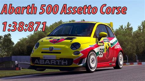 Abarth 500 Assetto Corse Brands Hatch GP World Record 1 38 871