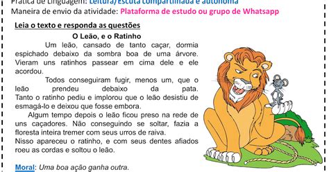 Fabulas Curtas Com Moral