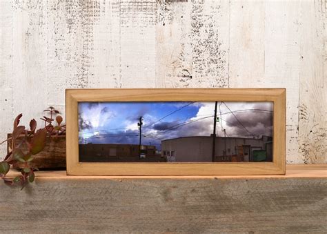 Panoramic Picture Frame In 1x1 Flat Style And Vintage Color Of Your