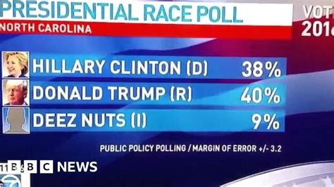 Voters Back Teenager Deez Nuts To Be Next Us President Bbc News