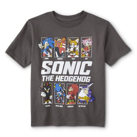 Sega Sonic The Hedgehog Boys Graphic T Shirt Characters Shop Your