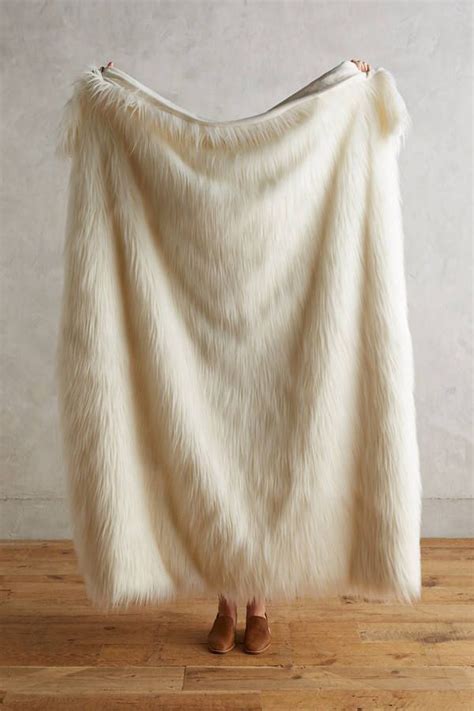 Free shipping for many products! Anthropologie Chroma Faux-Fur Throw | Faux fur throw ...
