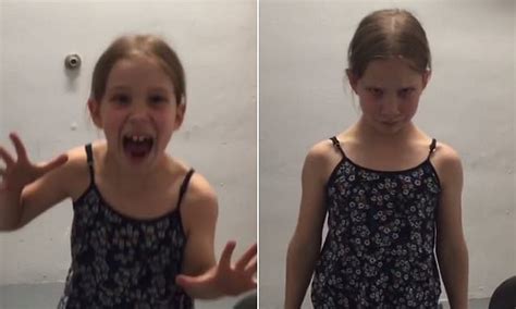 Hilarious Moment Daughter Is Scared Witless On A Stairwell Daily Mail Online