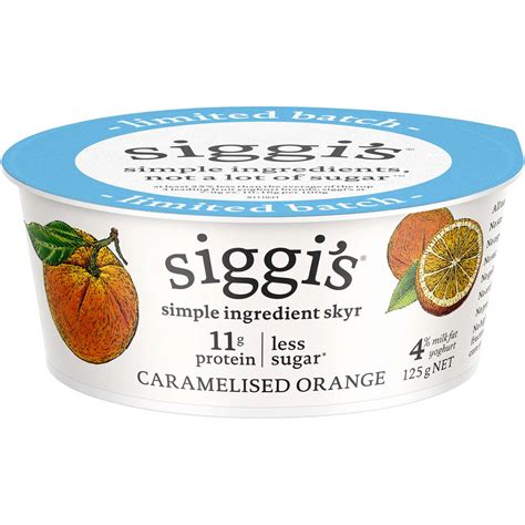 Siggis Caramelised Orange Yoghurt 125g Woolworths