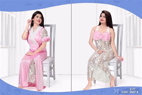 Pink Two Piece Nighty At Rs 300pieces Night Dress Set For Ladies In Thane Id 11335640133