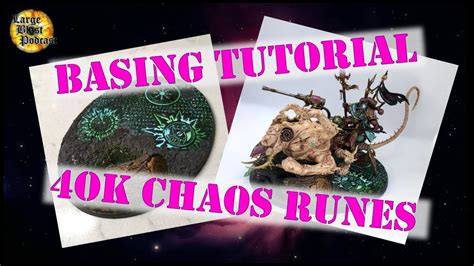 Basing Tutorial Warhammer 40k Chaos Rune Bases Warhammer Youtube