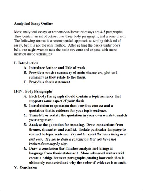 Outline Examples 37 Samples In Doc Pages Examples
