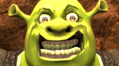 Download Funny Shrek Outrageous Smile Wallpaper