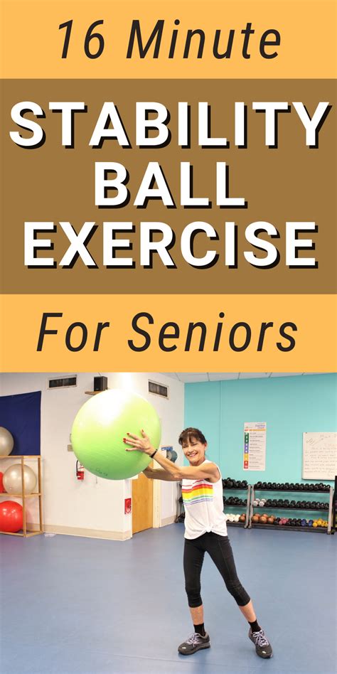 Stability Ball Exercises For Seniors Fitness With Cindy
