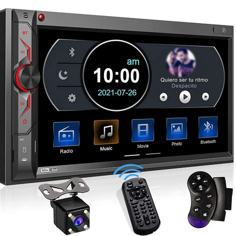 Buy Double Din Car Multimedia System 7 Inch Hd Touchscreen Car Stereo Receiver Bluetooth Car