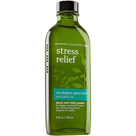 Bath And Body Works Aromatherapy Stress Relief Massage Oil 40 Oz Bath