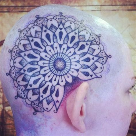 Mandala Head Tattoo Head Tattoos Tattoos Geometric Tattoo