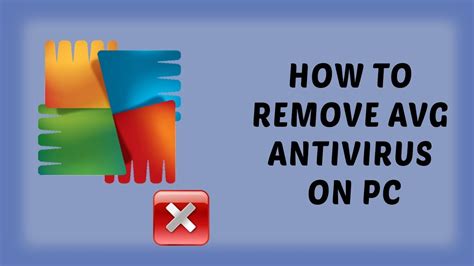 How To Remove Avg Antivirus On Pc Computer Laptop Uninstall Avg