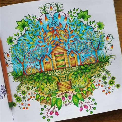 Finished Page In Secret Garden Coloringbook Secret