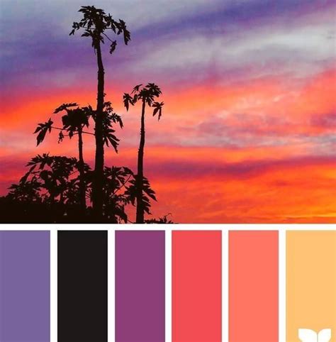 Pin By Jing Ling On 自然色 Sunset Color Palette Seeds Color Summer