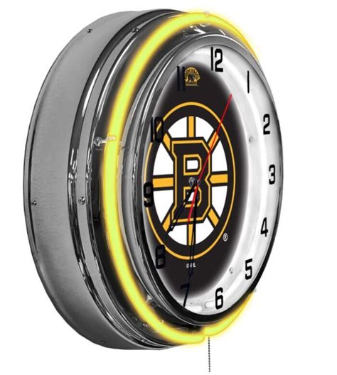 Boston Bruins 18in Neon Clock For Sale Billiards N More